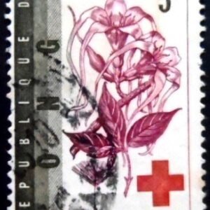 Selo postal do Congo Belga de 1963 Strophanthus sarmentosus U