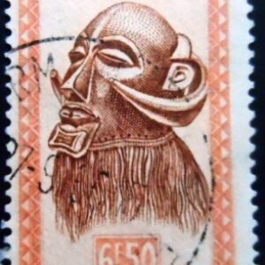 Selo postal do Congo Belga de 1949 Mbowa 6.50 U