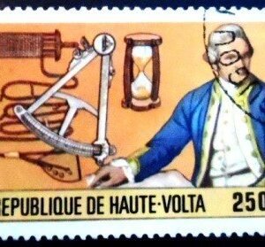 Selo postal de Haute Volta de 1978 Captain James Cook NCC
