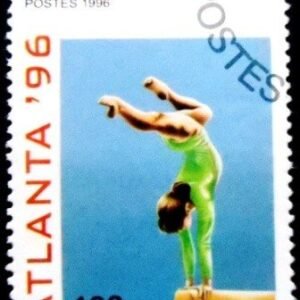 Selo postal do Benin de 1996 Gymnastic MCC