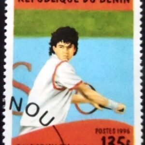 Selo postal do Benin de 1996 Tennis MCC