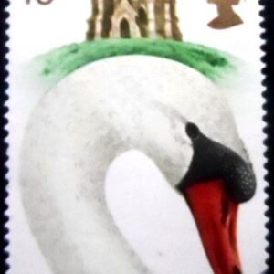 Selo postal do Reino Unido de 1993 Mute Swan MCC
