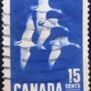 Selo postal do Canadá de 1963 Canada Goose U