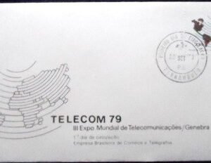 FDC oficial nº 186 de 1979 TELEOM 79