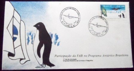 FDC Oficial 417 de 1987 FAB na Antártica