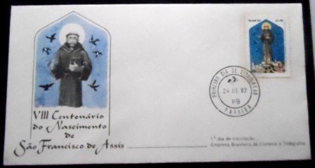 FDC Oficial  258 de 1982 São Francisco de Assis