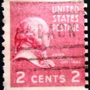 Selo postal dos Estados Unidos de 1939 John Adams 2 U C