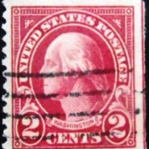 Selo postal dos Estados Unidos de 1923 George Washington 2 U W2FIEur