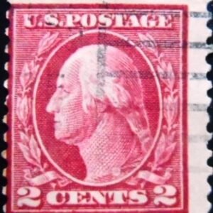 Selo postal dos Estados Unidos de 1912 George Washington 2 U sev
