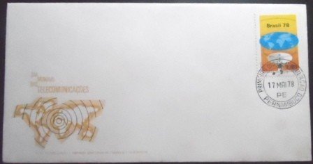 FDC Oficial 149 de 1978 Dia Mundial das Telecomunicações