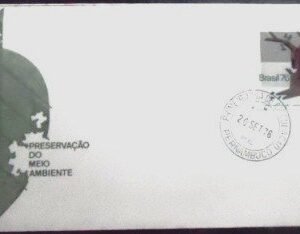 FDC Oficial 953 de 1976 Preservação do Meio Ambiente