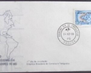 FDC Oficial 194 de 1980 XXI Reunião Anual da Assembléia de Governadores do BID