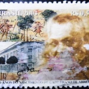 Selo postal do Brasil de 2003 Capistrano de Abreu U