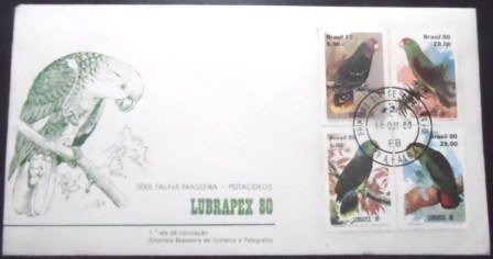 FDC oficial Nº 208 de 1980 LUBRAPEX 80