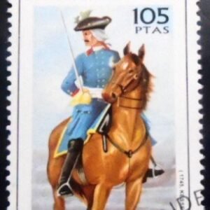 Selo postal do Sahara Ocidental de 1997 Horseman MCC