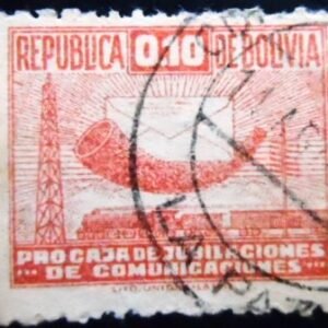 Selo postal da Bolívia de 1944 Transport workers U