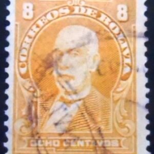 Selo postal da Bolívia de 1913 Thomas Frias é U