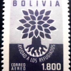 Selo postal da Bolívia de 1960 World Refugee Year 1800 M