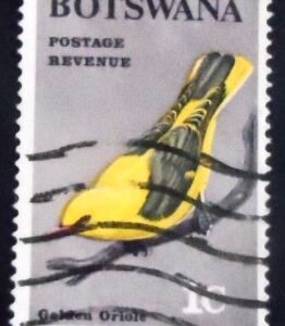 Selo postal de Botswana de 1967 African Golden Oriole U