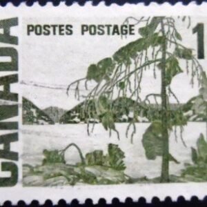 Selo postal do Canadá de 1967 Jack Pine by Thomas John Thomson U sev