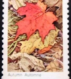 Selo postal do Canadá de 1971 AutumnU