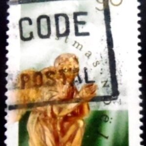 Selo postal do Canadá de 1998 Praying Angel U