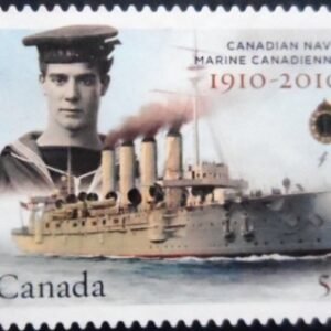 Selo postal do Canadá de 2010 HMCS Niobe U
