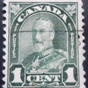 Selo postal do Canadá de 1930 King George V Arch Issue 1 U sev
