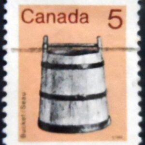 Selo postal do Canadá de 1982 Bucket U sev