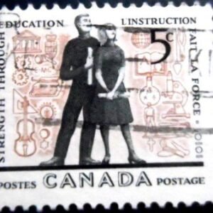 Selo postal do Canadá de 1962 Education Year U