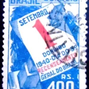Selo postal do Brasil de 1941 5º Recenseamento A