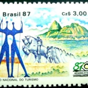 Selo postal do Brasil de 1987 Monumentos