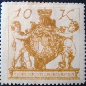 Selo postal de Liechtenstein de 1920 Landammänner