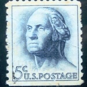Selo postal dos Estados Unidos de 1962 George Washington Eu