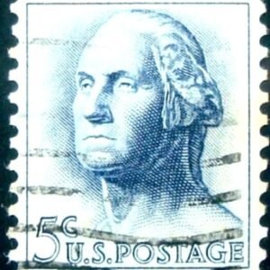Selo postal dos Estados Unidos de 1962 George Washington xA