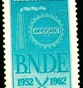 Selo postal do Brasil de 1962 BNDE - C 481 N