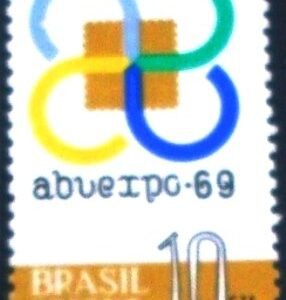 Selo postal do Brasil de 1969 ABUEXPO 59