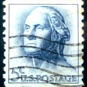 Selo postal dos Estados Unidos de 1962 George Washington xC