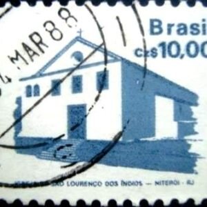 Selo postal Regular emitido no Brasil em 1988 - 663 U