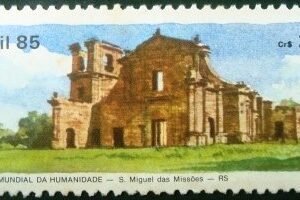 Selo postal de 1985 São Miguel das Missões - C 1448 N