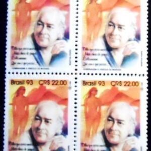 Quadra de selos do Brasil de 1993 Vinícius de Moraes