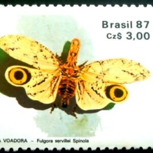 Selo postal do Brasil de 1987 Cobra Voadora