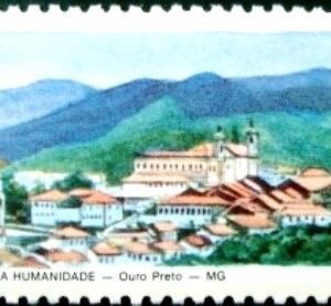 Selo postal do Brasil de 1985 Ouro Preto - C 1447 MCC
