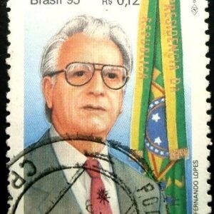 Selo postal do Brasil de 1995 Itamar Franco