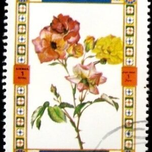 Selo postal Umm Al Qaiwin de 1972 Roses 1434