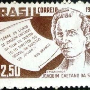 Selo postal do Brasil de 1958 Joaquim Caetano da Silva