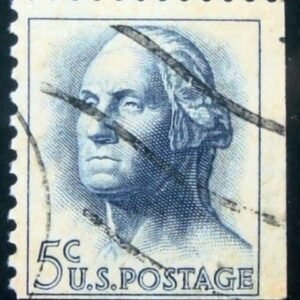 Selo postal dos Estados Unidos de 1962 George Washington xEru