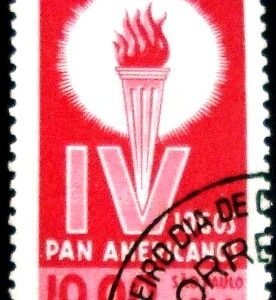 Selo postal do Brasil de 1963 IV Jogos Panamericanos - C 489 M1D