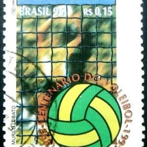 Selo postal do Brasil de 1995 Voleibol