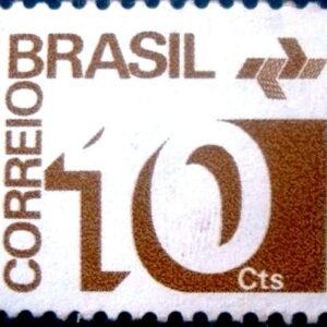 Selo postal Regular emitido no Brasil em 1974 541 M